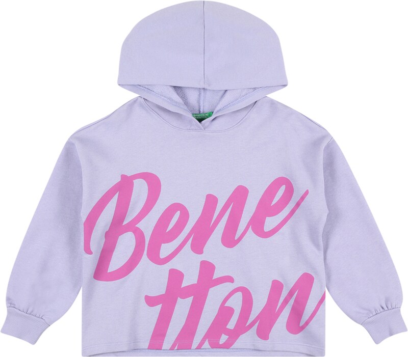 UNITED COLORS OF BENETTON Sweatshirt in Pastelllila UNITED COLORS OF BENETTON Sweatshirt in Pastelllila