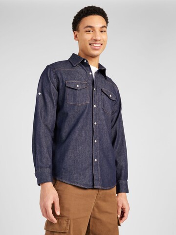 AÉROPOSTALE Regular fit Button Up Shirt in Blue: front