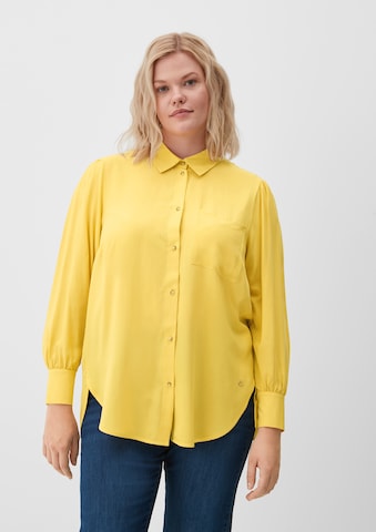 TRIANGLE Blouse in Geel: voorkant