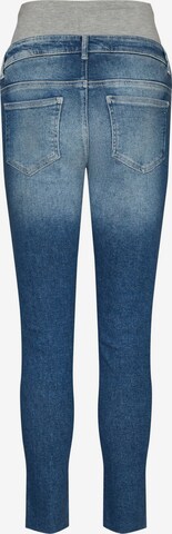 Slimfit Jeans 'AKOSTA' de la MAMALICIOUS pe albastru