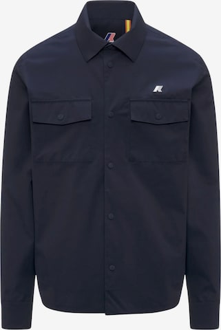 Veste mi-saison K-Way en bleu : devant