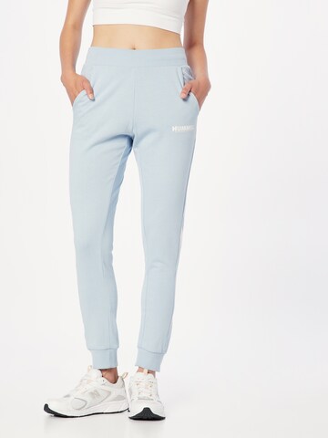 Hummel Tapered Sports trousers in Blue: front