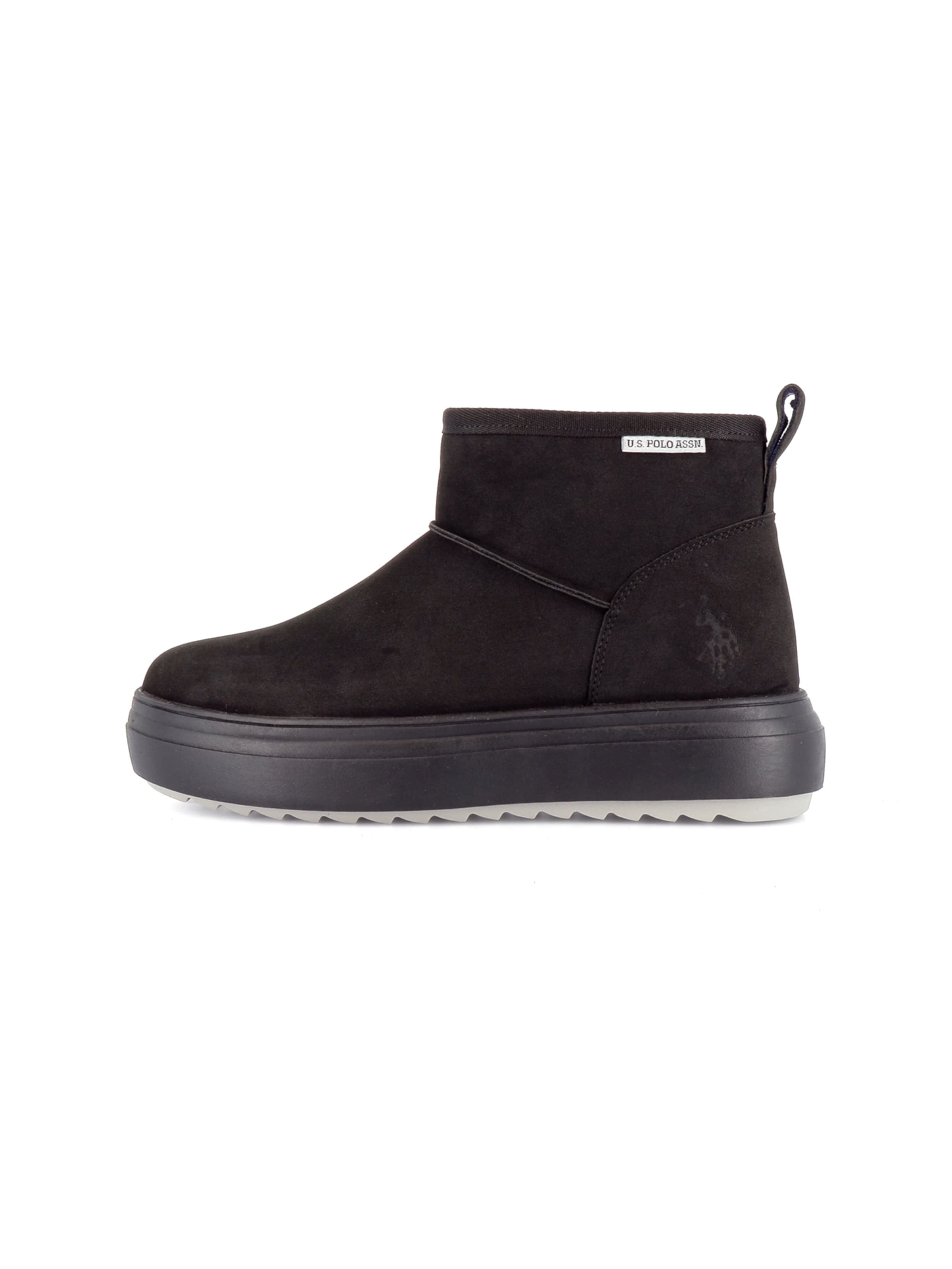 US POLO ASSN. Boots 'Icy' in Black: front