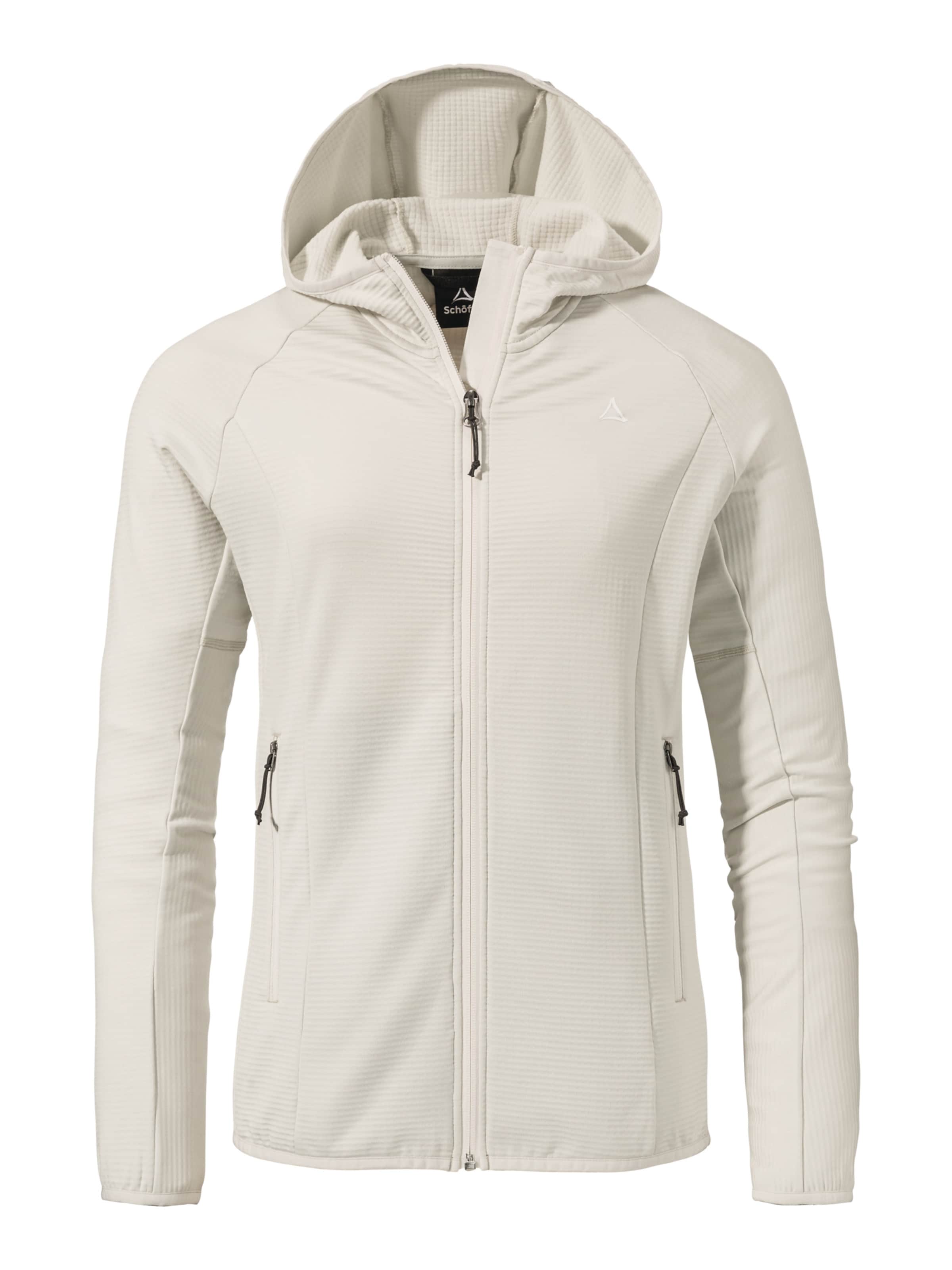 Veste en polaire fonctionnelle ' Hiking Fleece Hoody Style Cascata WMS ' Schöffel en beige : devant