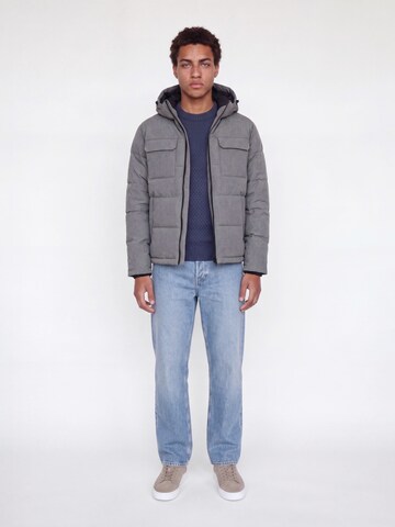 JACK & JONES Winter jacket 'JJWILLIAM' in Grey