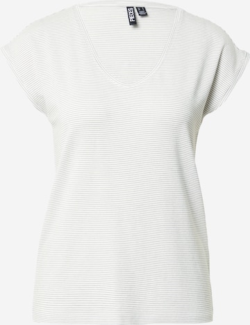 PIECES Тениска 'Billo' в бяло: отпред