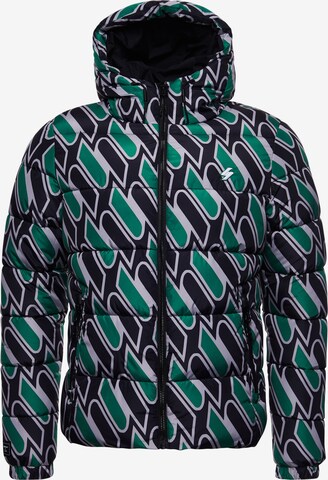 Superdry Winter Jacket in Green: front