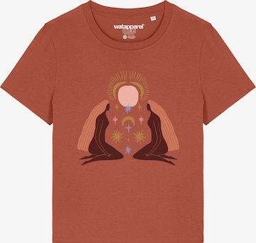 Watapparel Shirt 'Love and flex' in Rood: voorkant