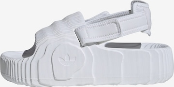 ADIDAS ORIGINALS Sandals 'Adilette 22 XLG Slides' in White: front