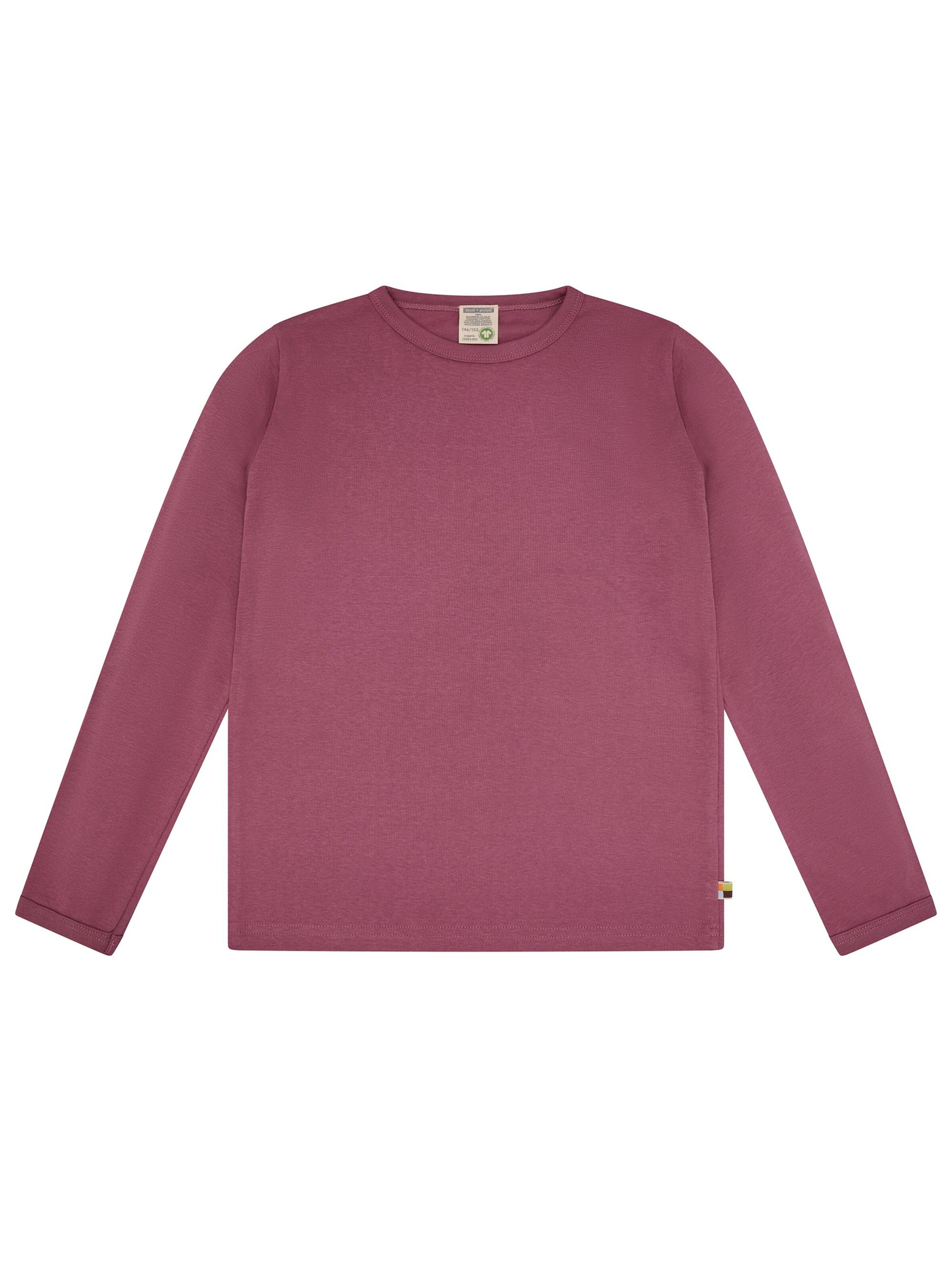 loud + proud Shirt‌ in Lila: Vorderseite