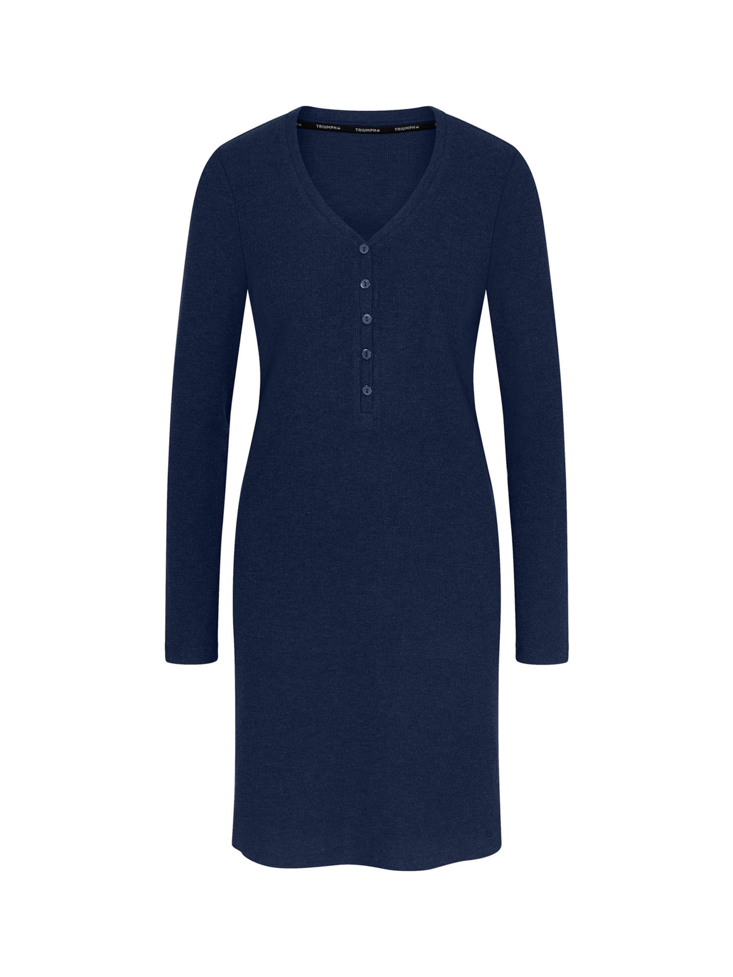 TRIUMPH Chemise de nuit en S en bleu marine, Vue avec produit