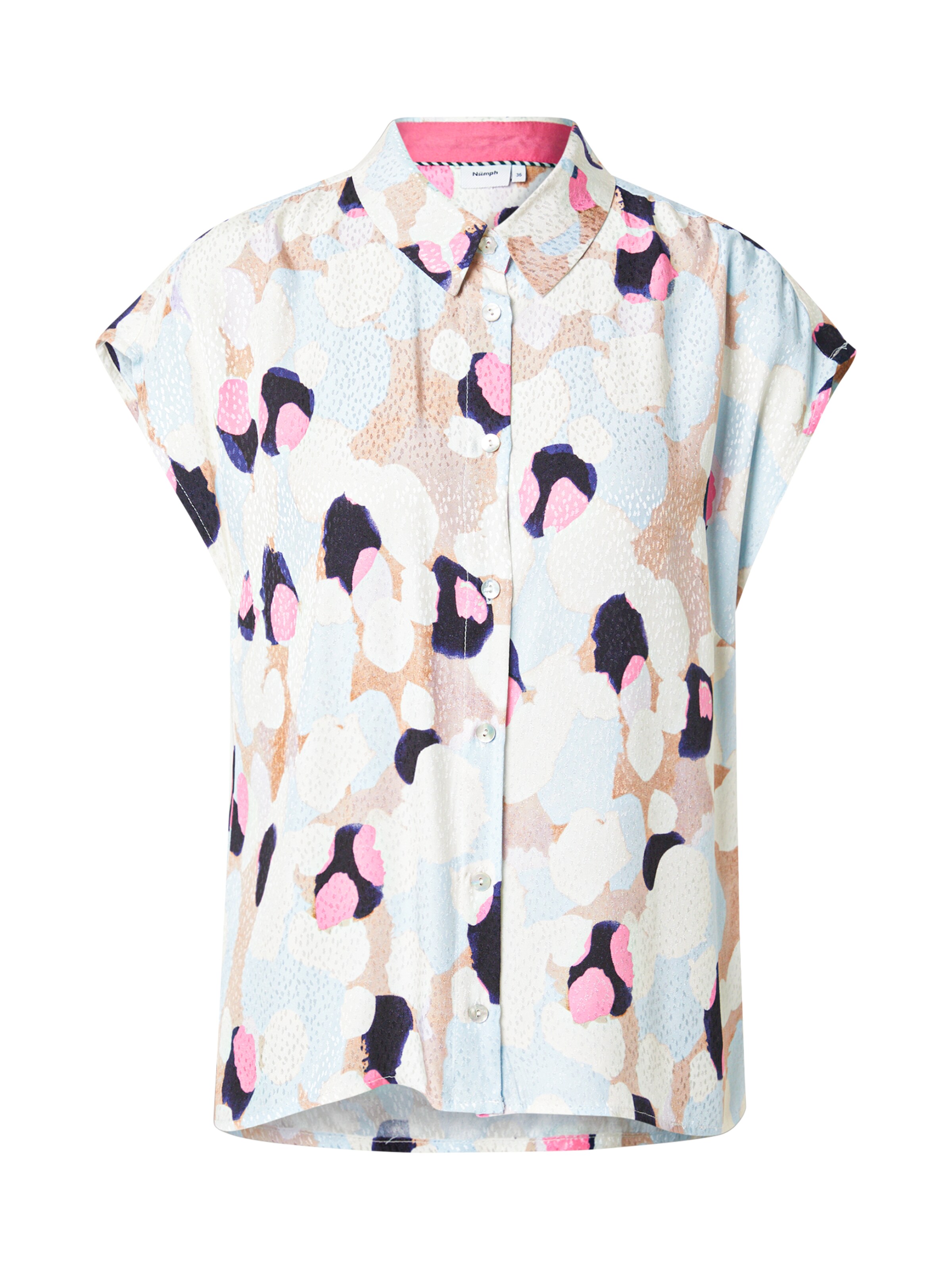 Camicia da donna 'Gracie' di NÜMPH in bianco: frontale