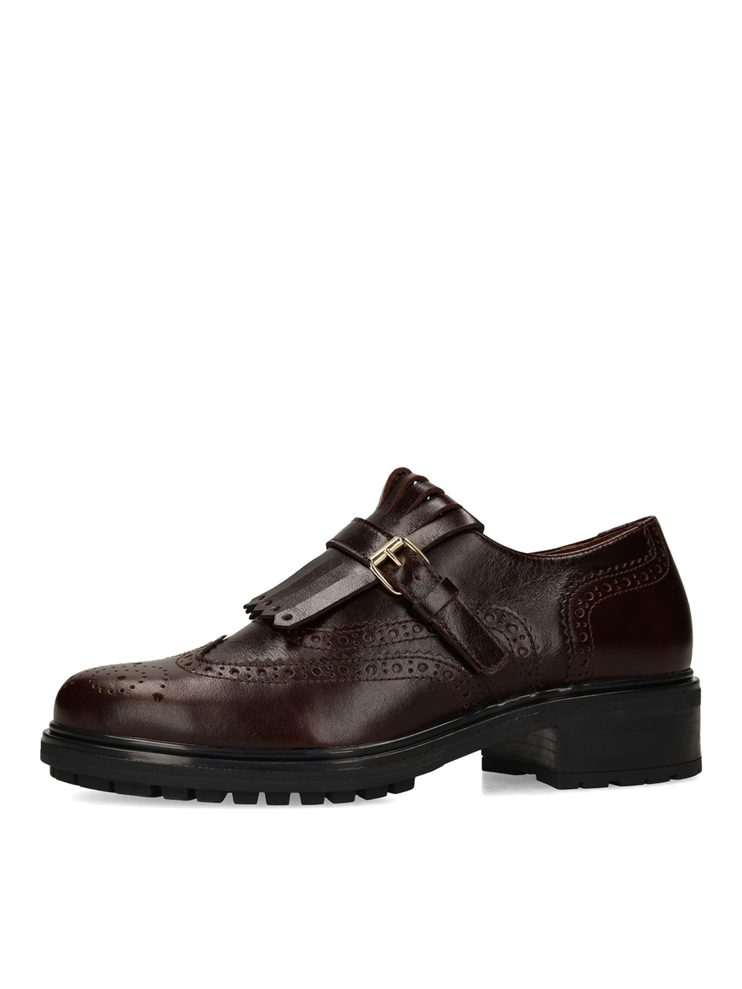 Chaussure basse MANFIELD en marron : devant