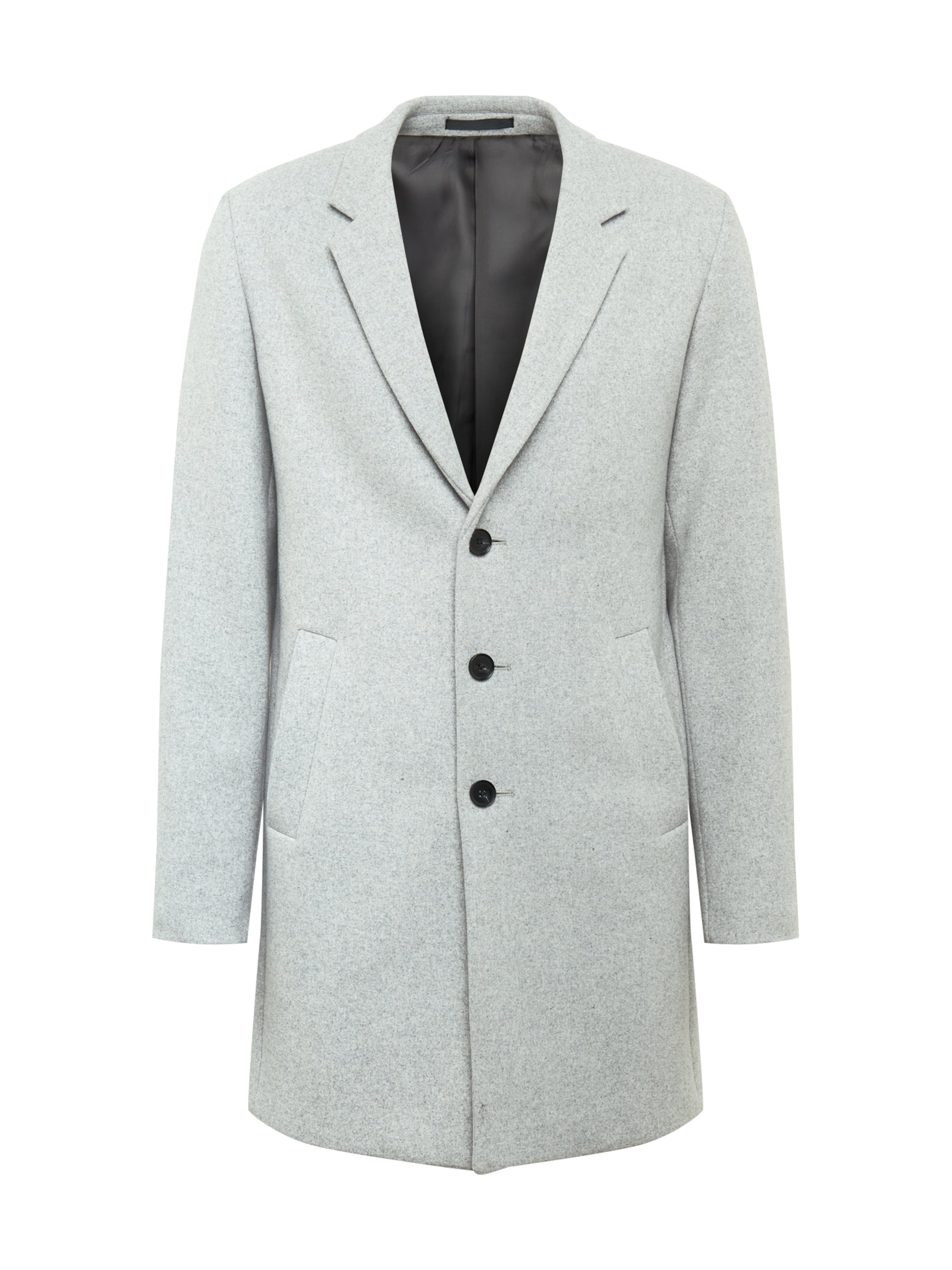 JACK & JONES - Abrigo de entretiempo en gris: frente