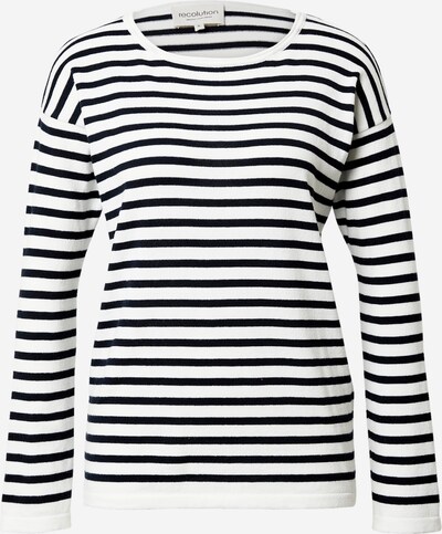 recolution Pull-over en bleu marine / blanc, Vue avec produit