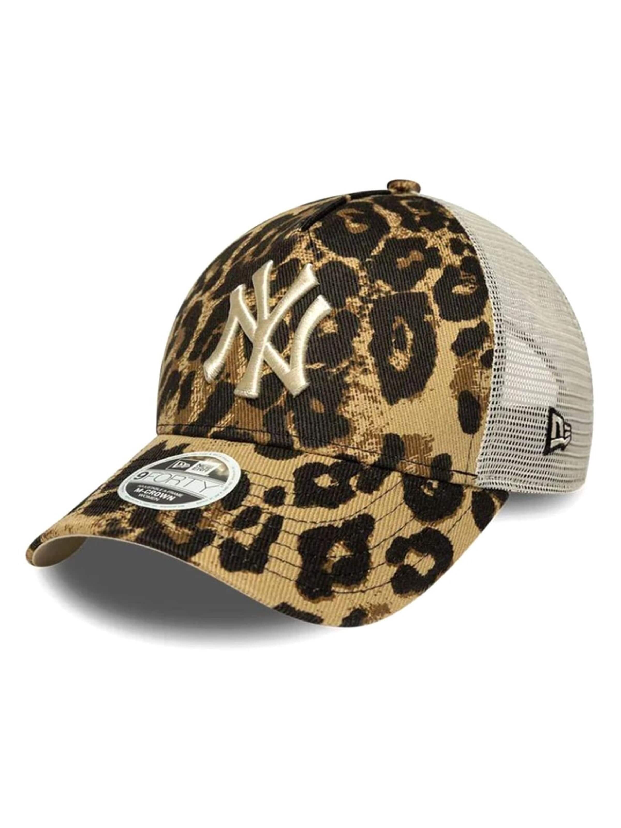 Chapeaux 'FEMALE LEOPARD 940® MC AF TRUCKER NEW YORK YANKEES' NEW ERA en mélange de couleurs : devant