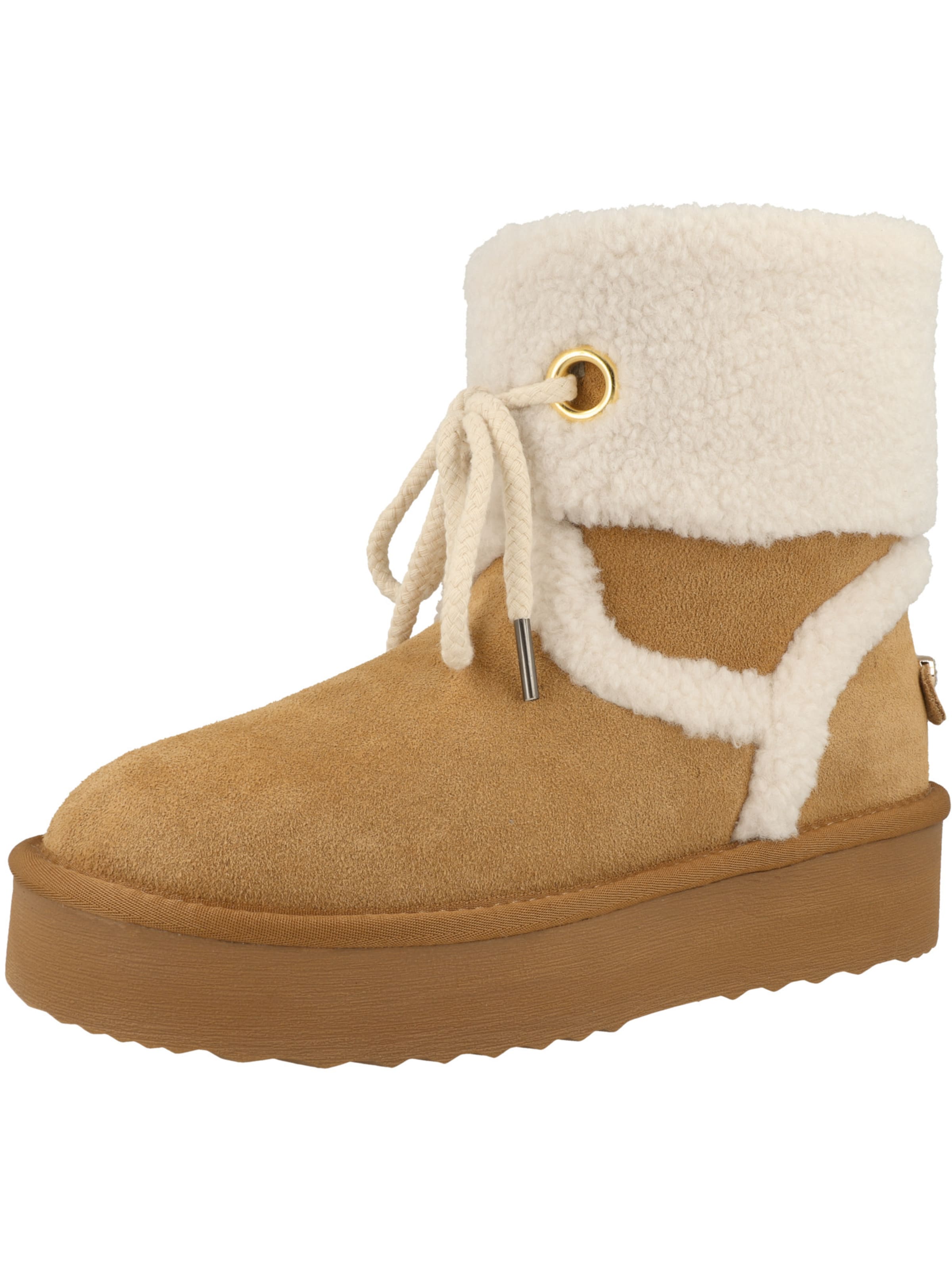STEVE MADDEN Boots 'Shadow' in Beige: front
