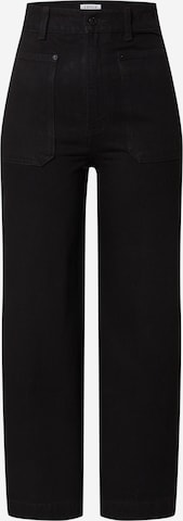 EDITED Wide leg Jeans 'Susa' in Black: front