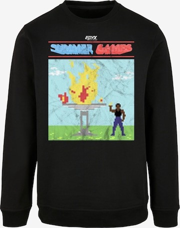 Sweat-shirt 'Retro Gaming Summer Games' F4NT4STIC en noir : devant