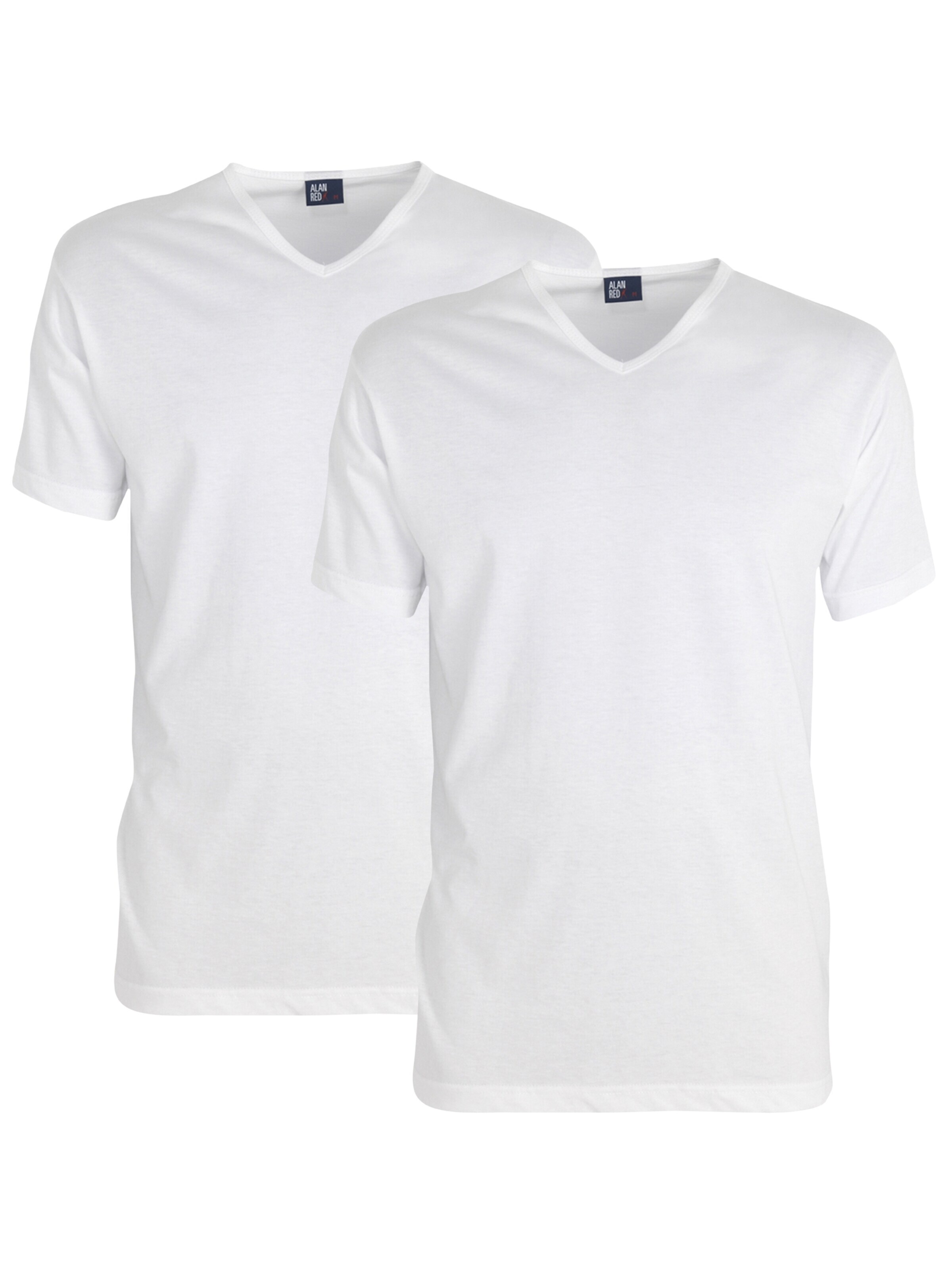 alan red Onderhemd 'VERMONT Stretch V-Neck' in Wit: voorkant