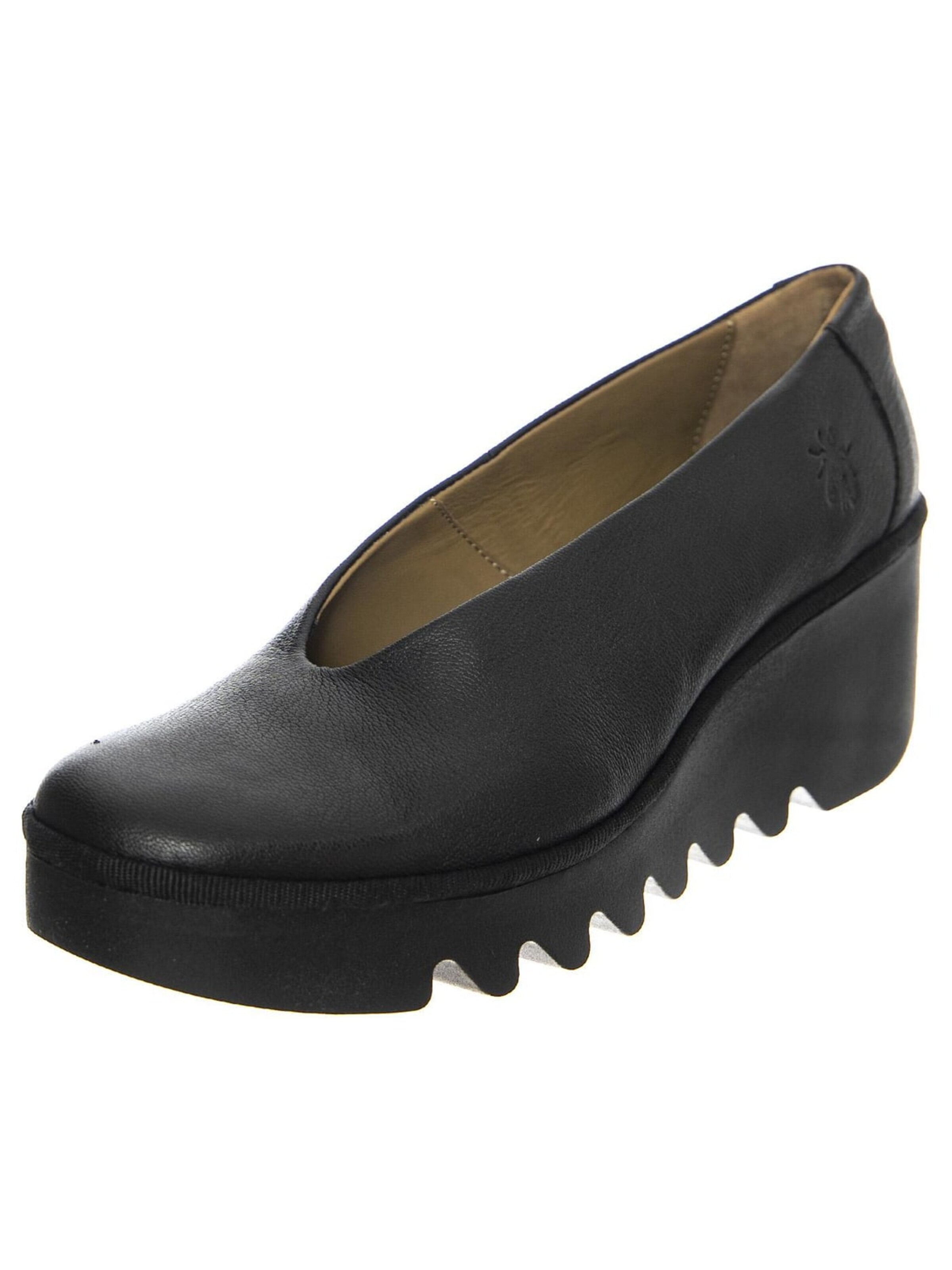 FLY LONDON Mokasyny 'W' Beso 246 Fly Ceralin Black Shoes' w kolorze czarny: przód