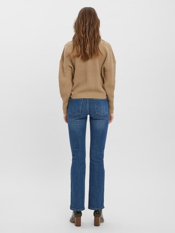 VERO MODA Πλεκτή ζακέτα 'VMLea' σε καφέ