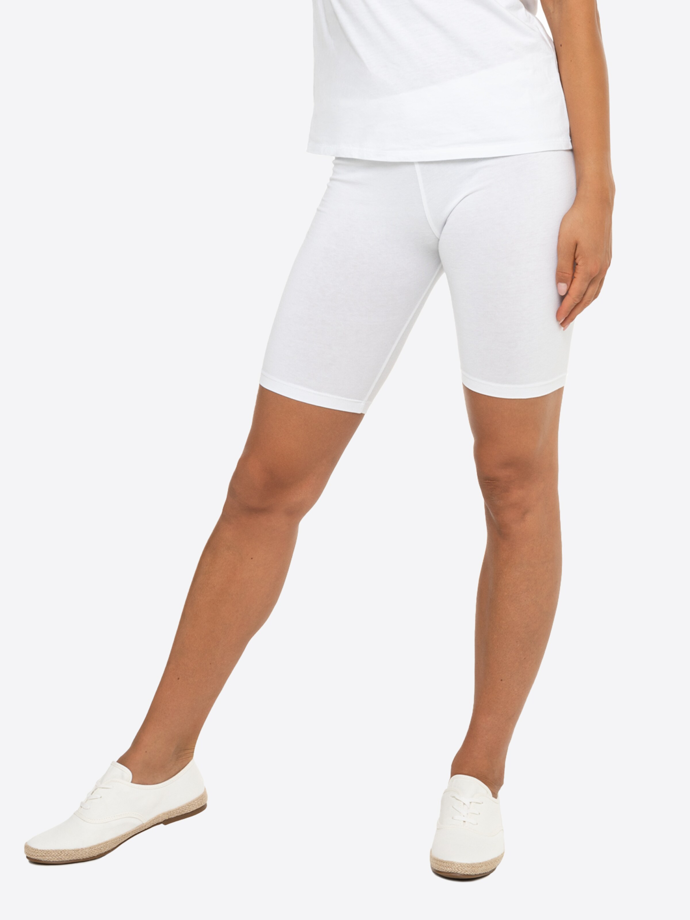 celodoro Leggings 'Stretchy' in White: front