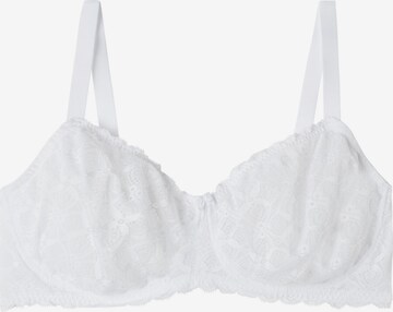 INTIMISSIMI Balconette Bra in White: front