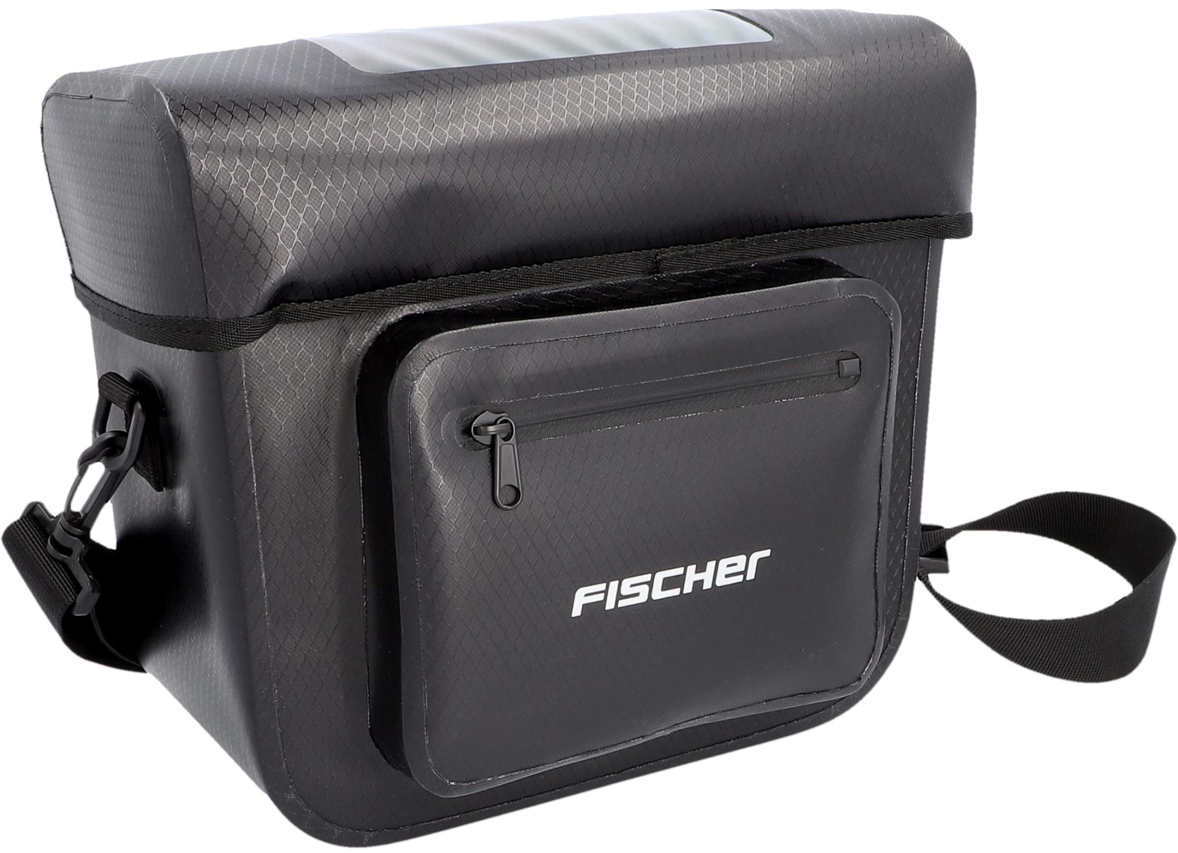 FISCHER Fahrräder Fahrradtasche in Schwarz