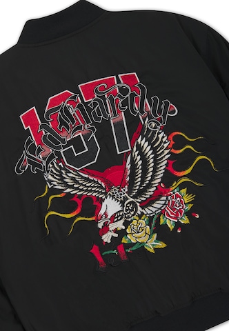 Ed Hardy Between-Season Jacket 'Gothic Flaming Eagle' in Black
