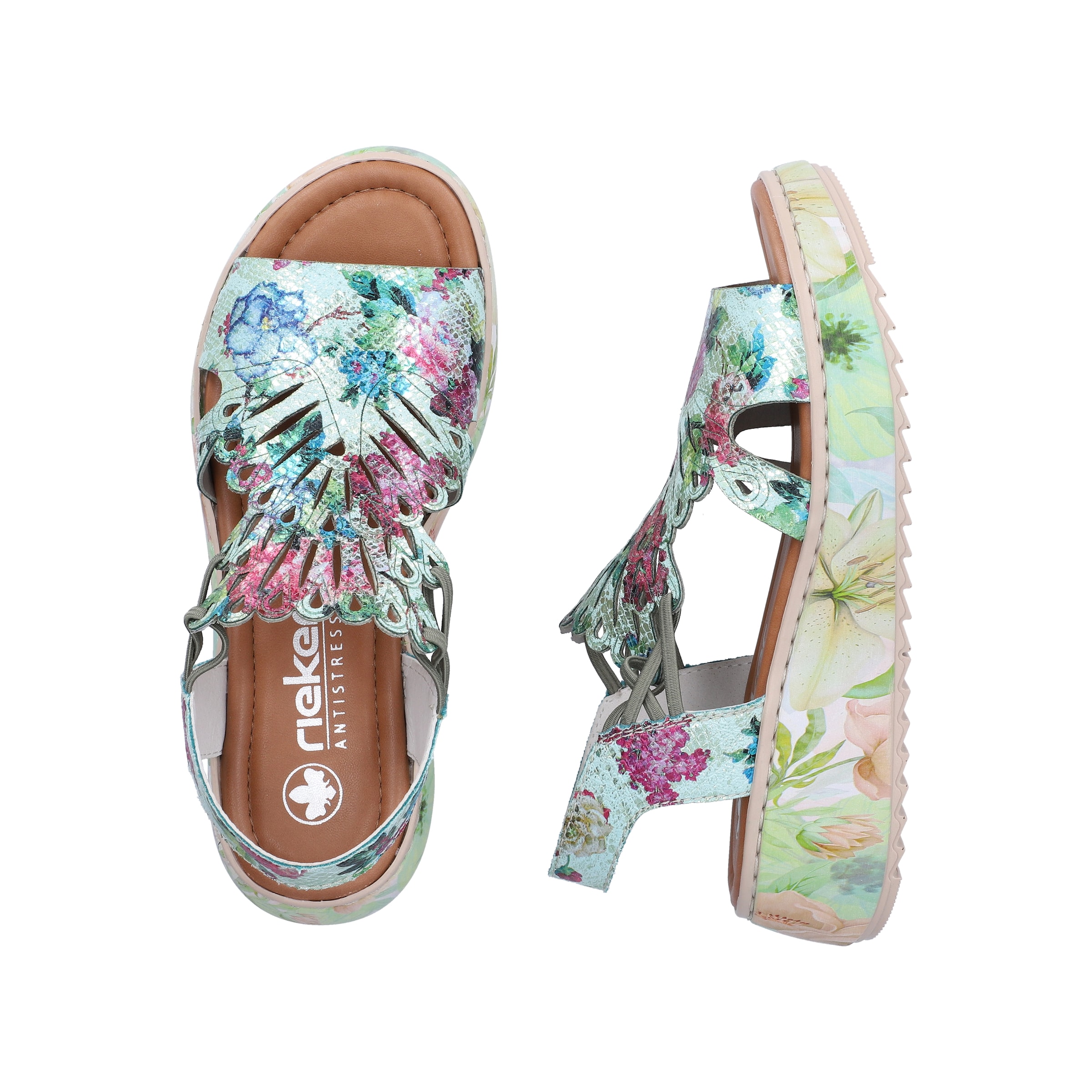 Sandales Rieker en mélange de couleurs