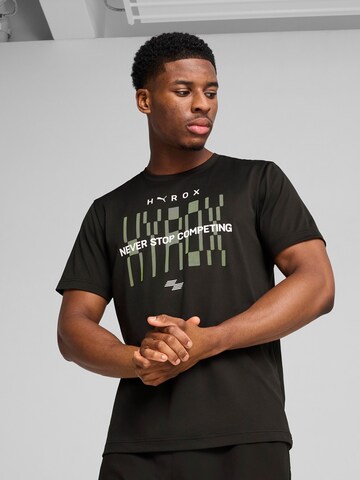 PUMA Performance Shirt 'Puma x Hyrox Tad' in Black: front