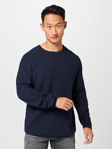 Only & Sons Sweater 'Trough' in Blue: front