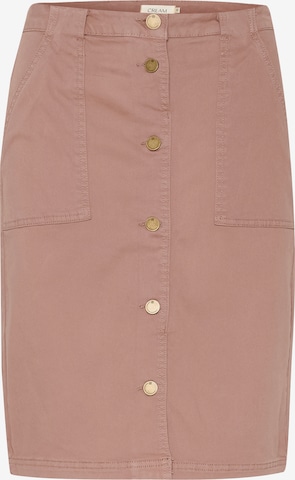 Cream Skirt 'Carva' in Brown: front