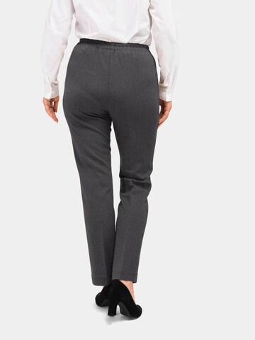 Coupe slim Pantalon 'Martha' Goldner en gris
