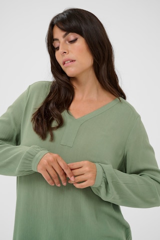 KAFFE CURVE Blouse 'KCAmi' in Green
