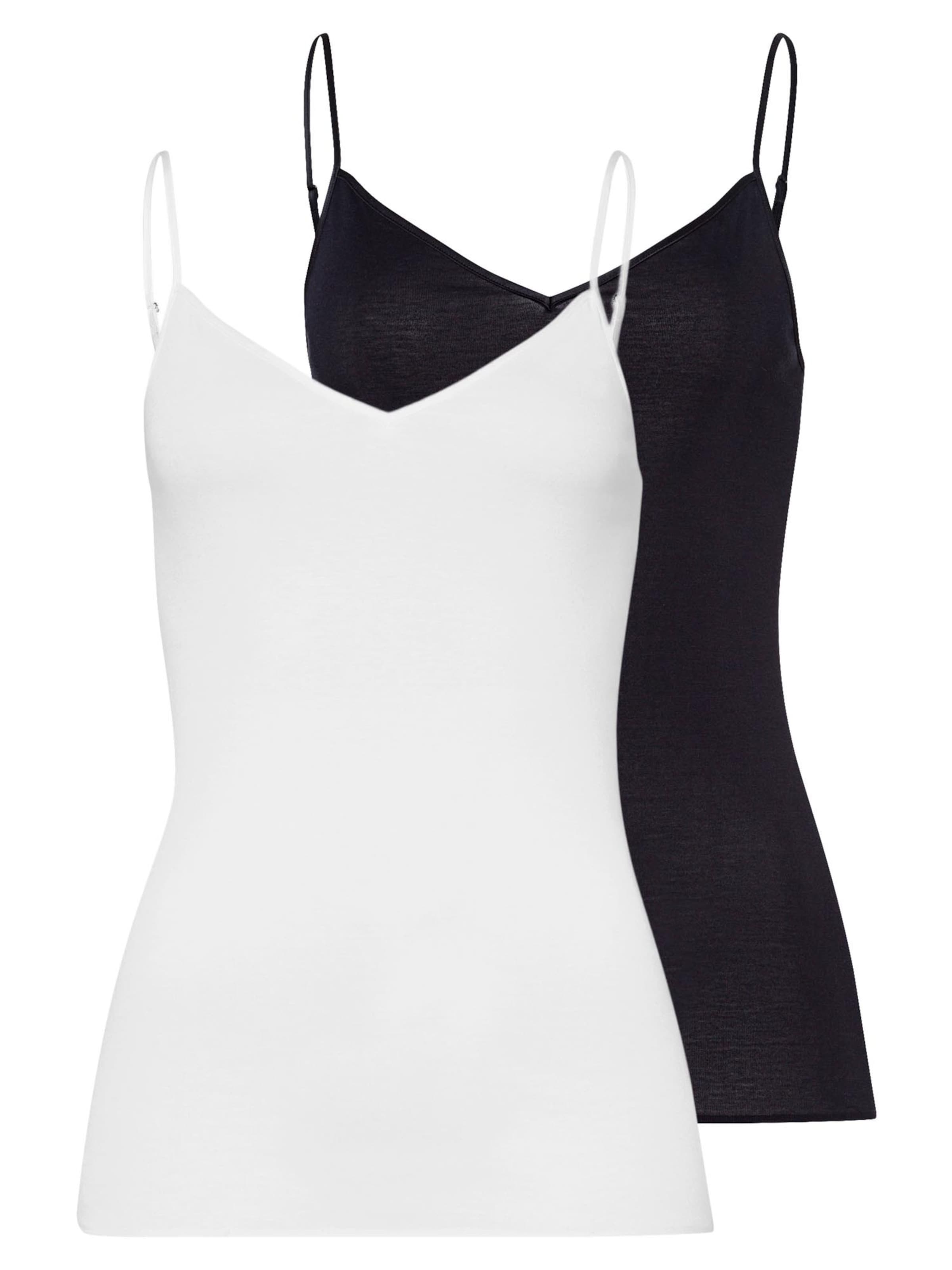 Hanro Onderhemd 'Cotton Seamless' in Zwart: voorkant