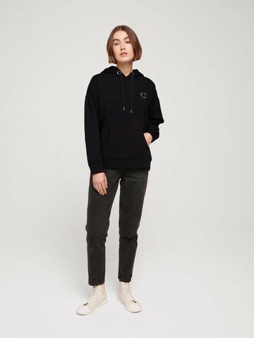 TOM TAILOR DENIM Sweatshirt in Zwart