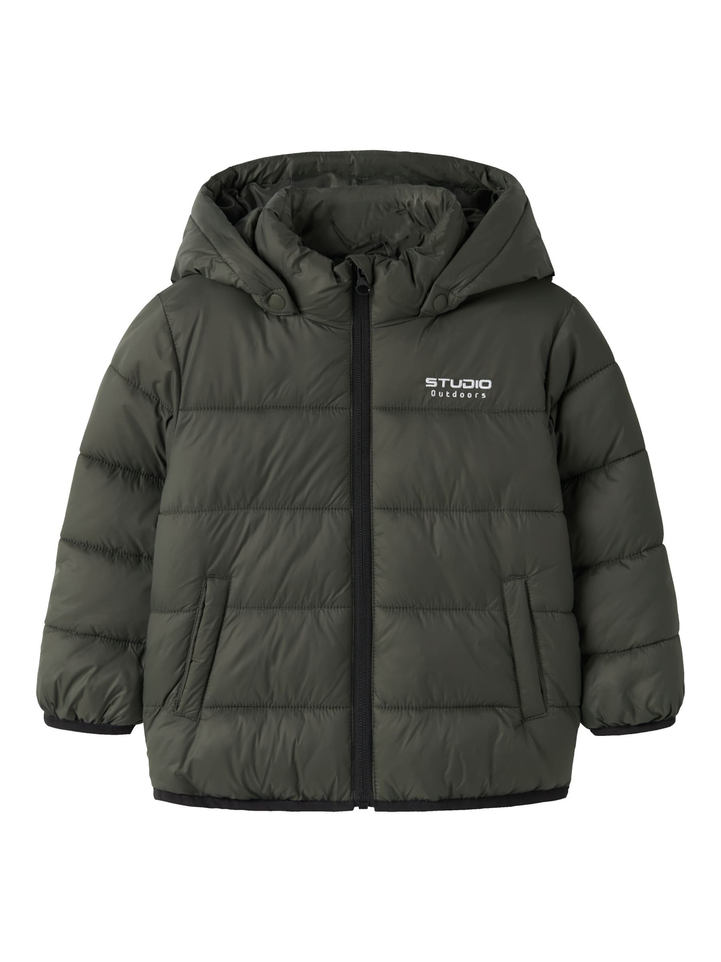 NAME IT Winterjas in Groen: voorkant
