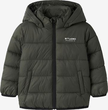 NAME IT Winterjas in Groen: voorkant