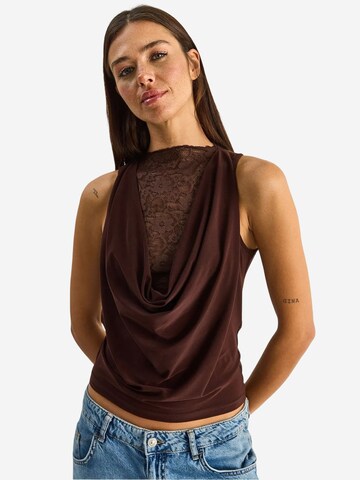 Chemisier Bianco Lucci en marron