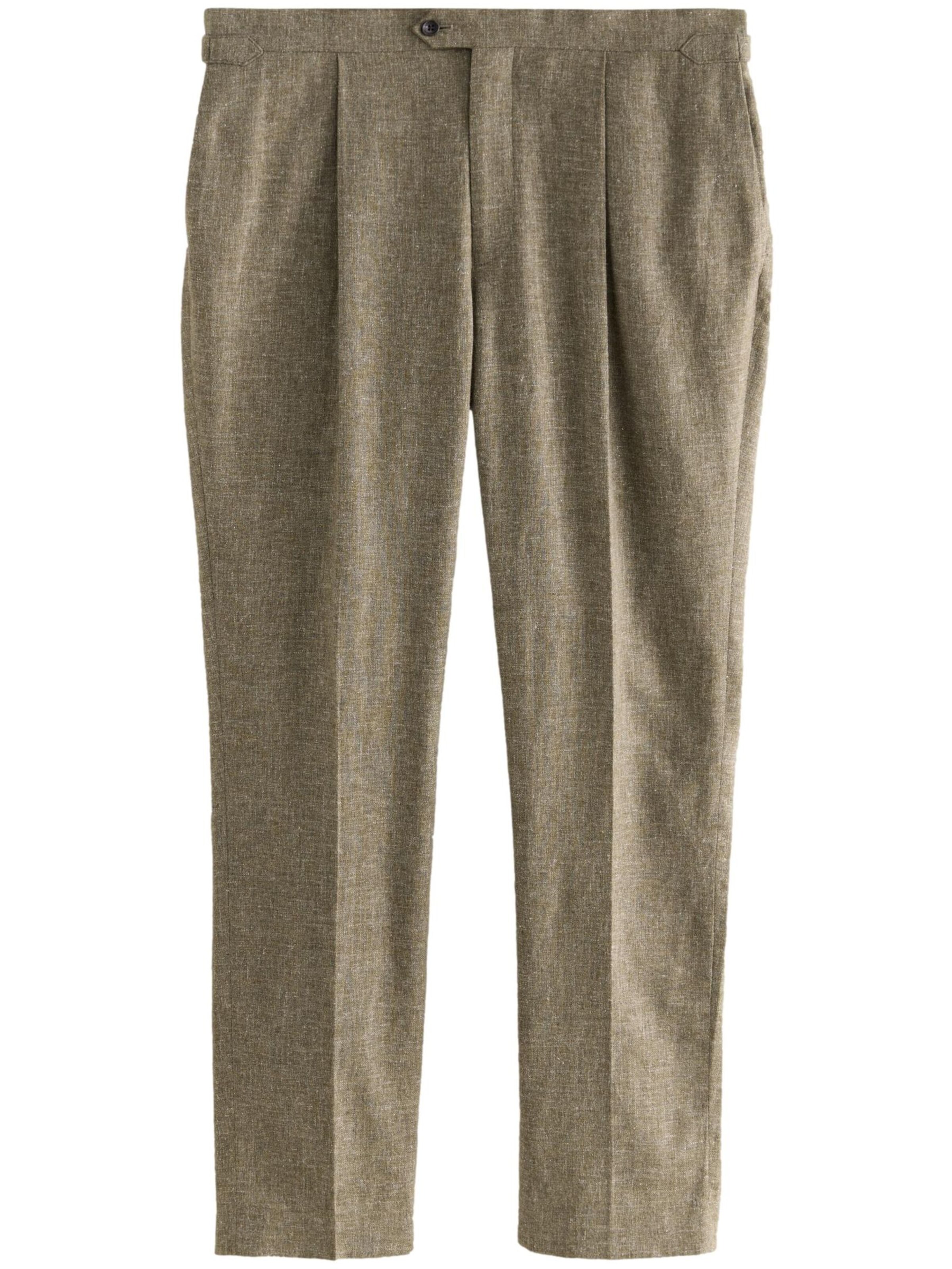 Next Slimfit Hose in Grün: Vorderseite