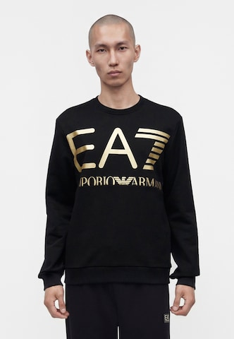 EA7 Emporio Armani Sweatshirt i svart: framsida