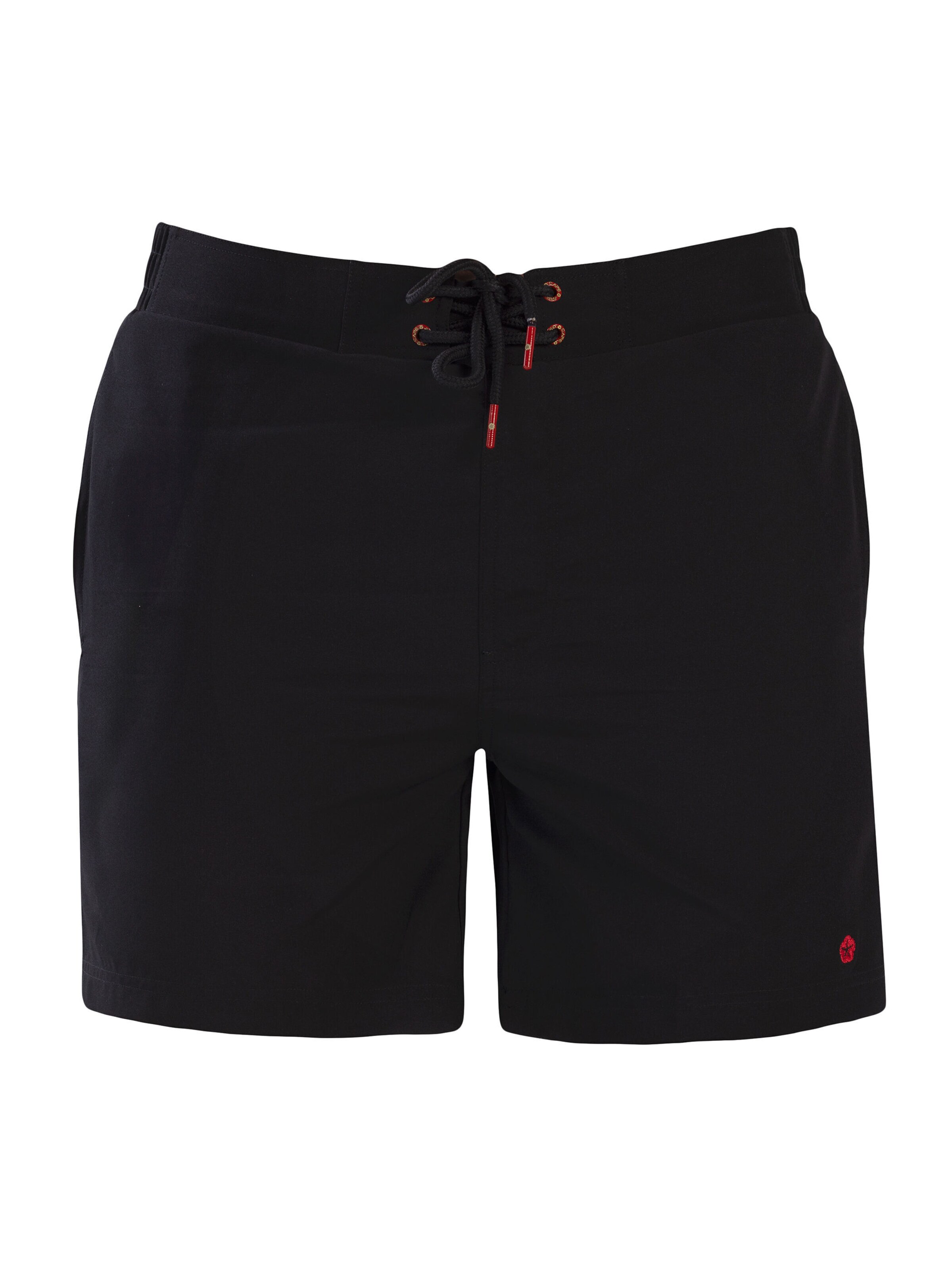 Frozen Cape Badeshorts RIBERA, Model trägt Größe L in Schwarz: Vorderseite