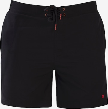 Frozen Cape Badeshorts RIBERA, Model trägt Größe L in Schwarz: Vorderseite