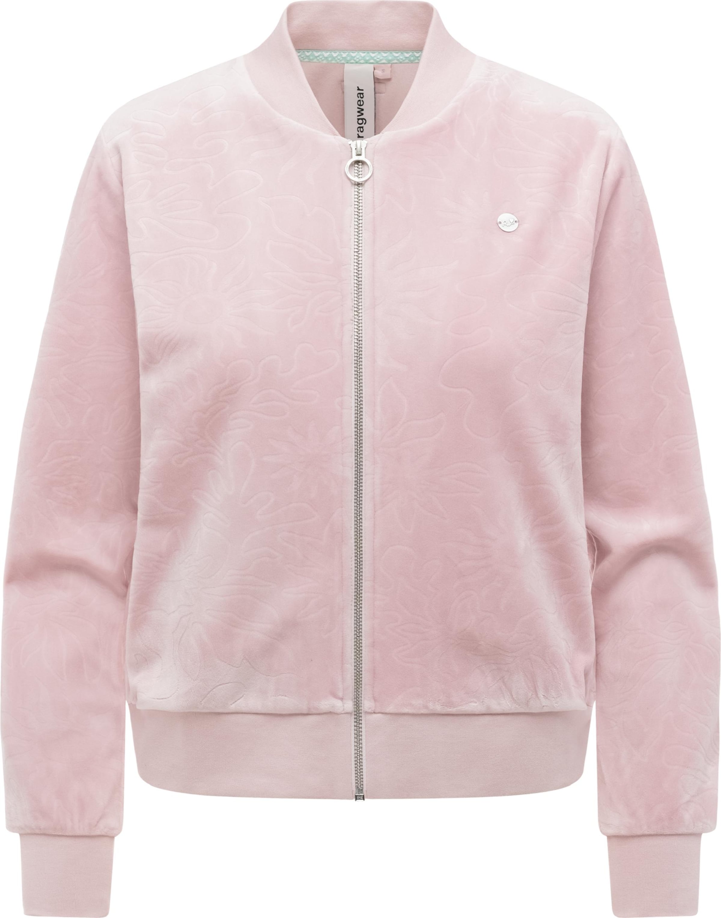 Giacca di felpa 'Doron Embossed' di Ragwear in rosa: frontale
