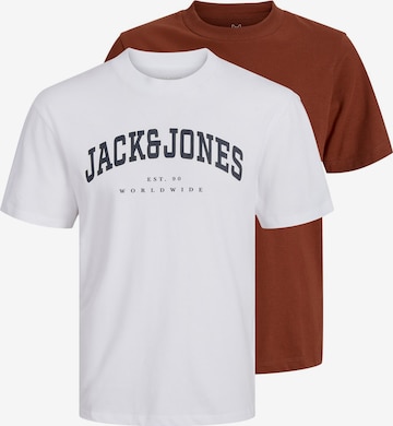 T-Shirt JACK & JONES en marron : devant