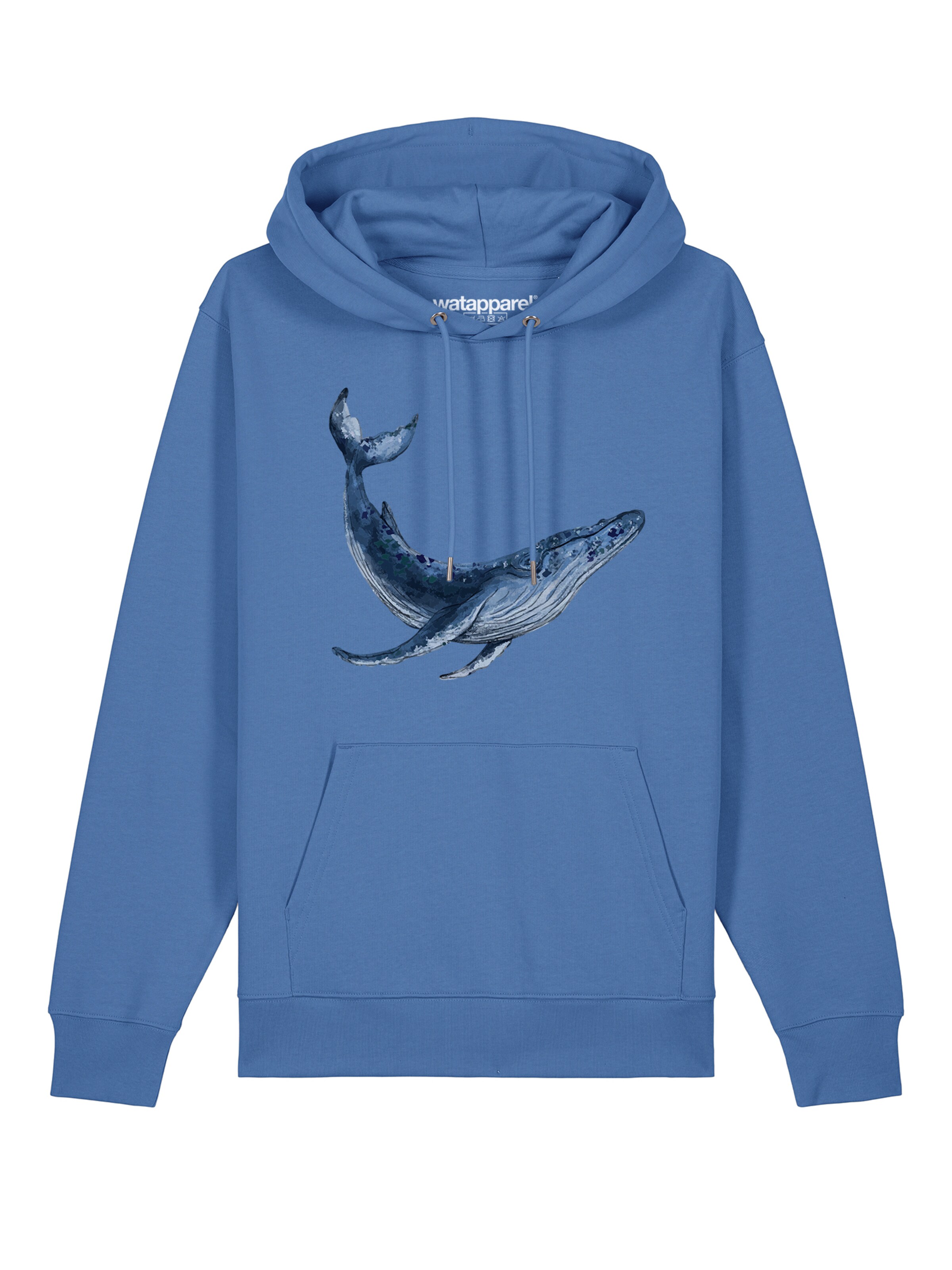 Watapparel Sweatshirt 'Wal' in Blau: Vorderseite