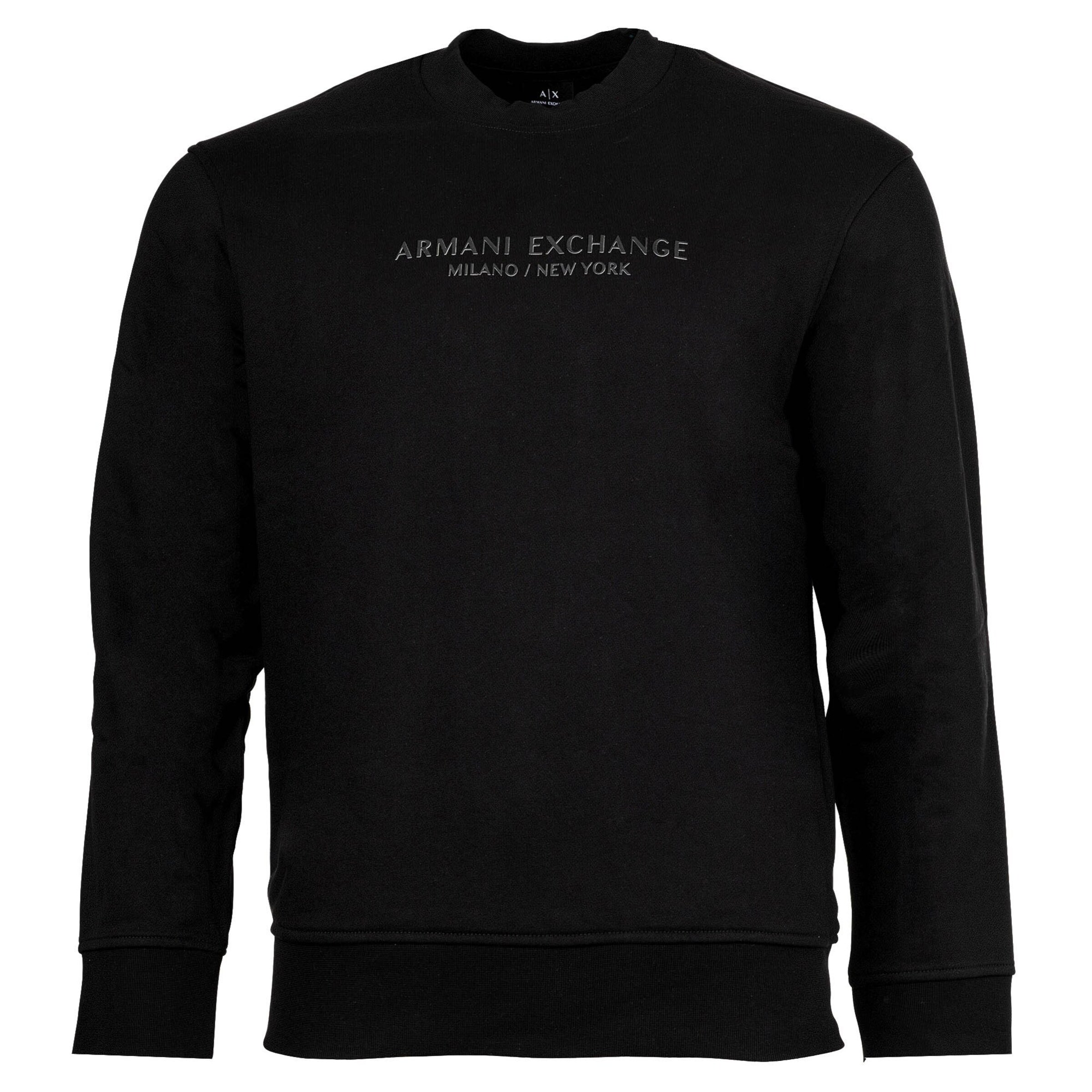 ARMANI EXCHANGE Sweatshirt in Schwarz: Vorderseite
