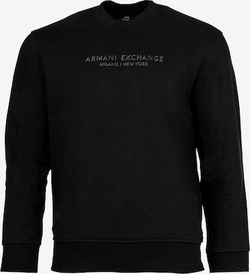 ARMANI EXCHANGE Sweatshirt in Zwart: voorkant